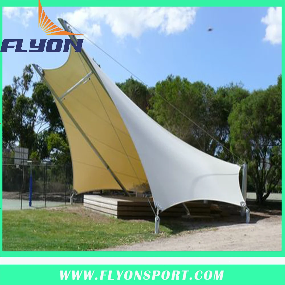 Птфэ стадион предел структура мембраны, структура мембраны bleachers навес палатка, специальная конструкция навес зонт мембрана