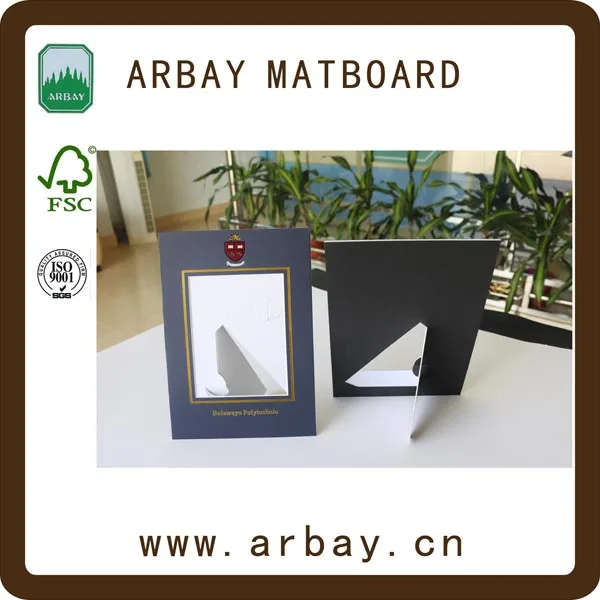 
Hot sale promotional gift dark blue paper wholesale velvet matboard for photo frame 