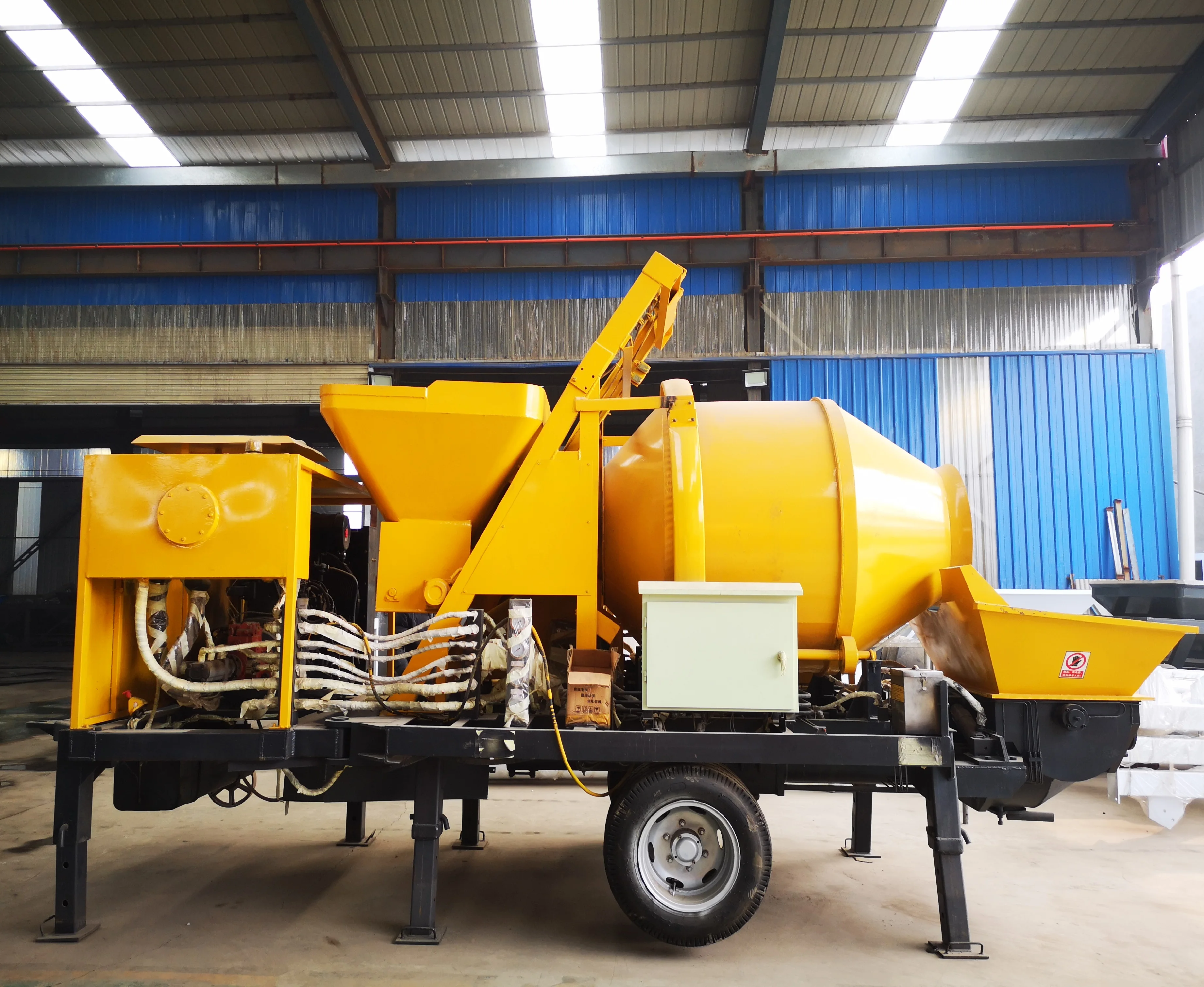 40 Cubic Meter Per Hour diesel Concrete Mixer With Pump