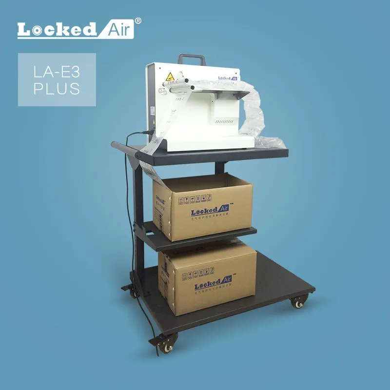 Factory supply pillow bubble bag buffer machine 28 meters per minute metal air cushion bag filler inflator machine