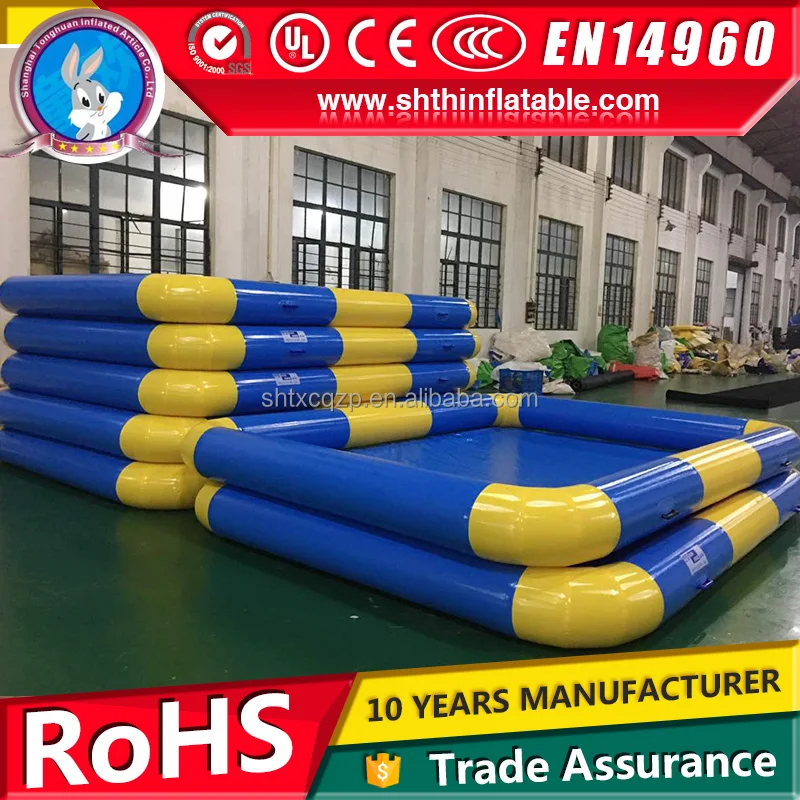 Inflatable portable swimming pool