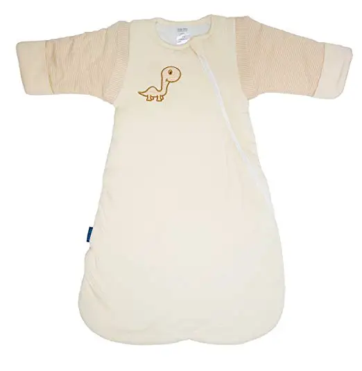 
Baby Sleeping Bag Organic Cotton Removable Sleeves Baby Wearable Blanket 