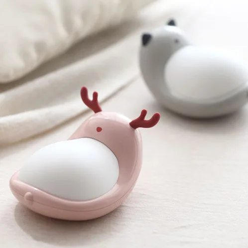 Lovely LED Cartoon Elf RGB Light Rechargeable Led Table Lamps Touch Night Light For Children Gift