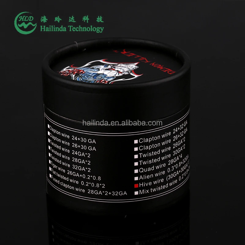 
Newest products 15ft each roll demon killer vape wires with cotton demon killer twisted alien tiger wire quad heating wire 