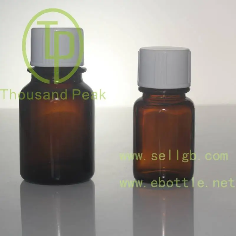 15ml 30ml 60ml 125ml Amber wide horn mouth pharmaceutical bottle with bakelite cap good sealing leakage-proof