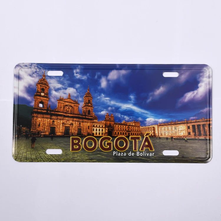 Последний стиль Британский стиль древний замок дизайн рельефный номерной знак