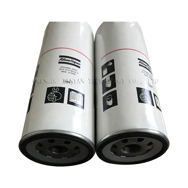 
 Высококачественный Сменный масляный фильтр для воздушного компрессора atlas copco 1614727300, топливный фильтр для компрессора  