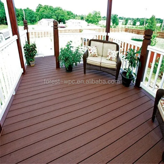 High Quality Villa Design Outdoor Wpc Decking solid wood flooring solid wpc floor