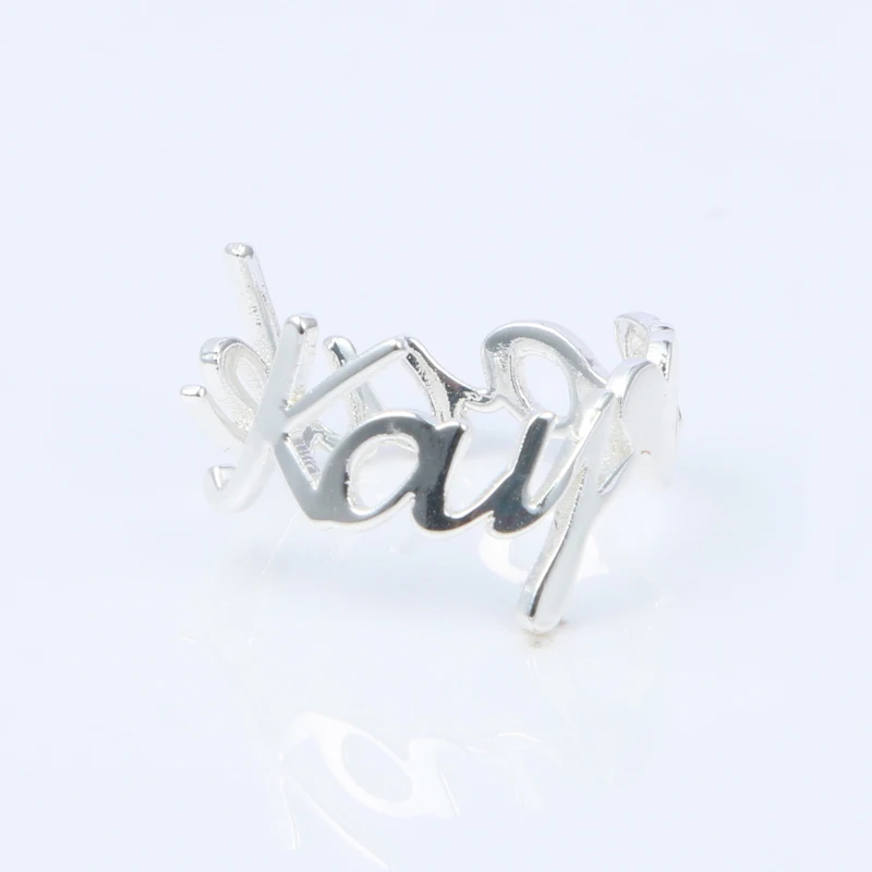 Custom Name Ring Personalized Gold Wedding Ring Engraved Your Name Jewelry Initials Open Ring