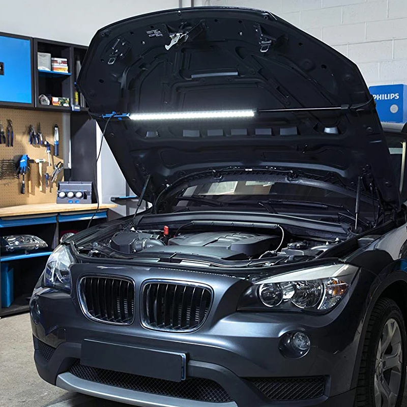 
LED Rechargeable Under Hood Work Light, Underhood Worklight Cordless With Two Extendable Hook 