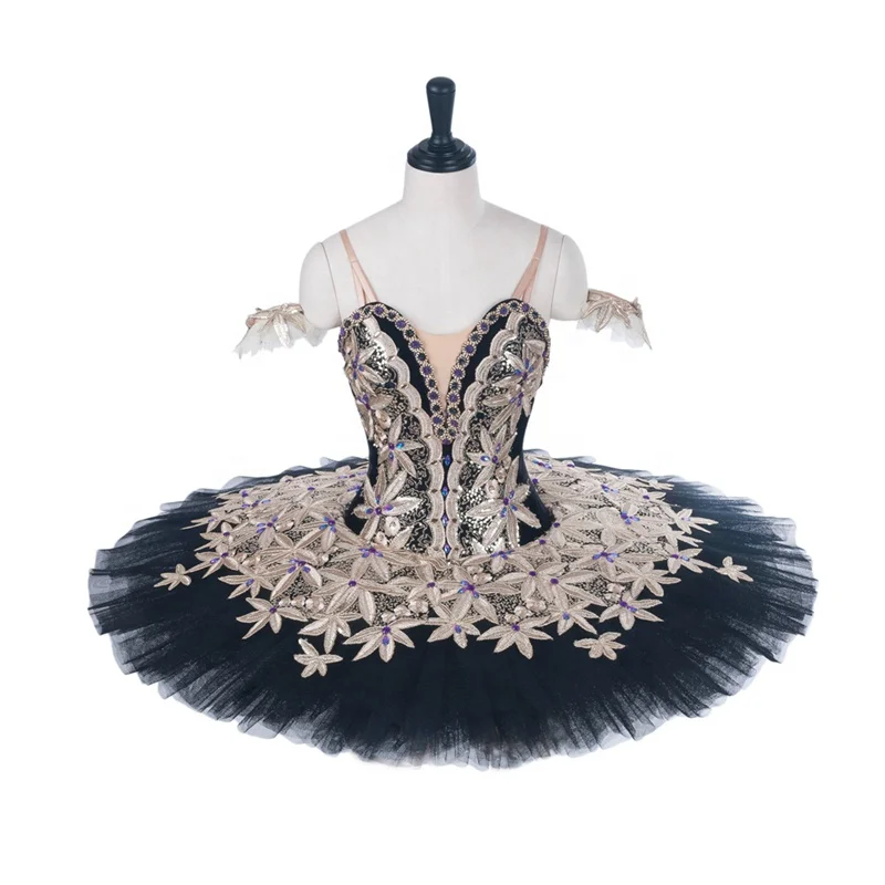 Free shipping! girls black bird professional ballet tutus women calssic ballet tutu white pancake costumes nutcracker