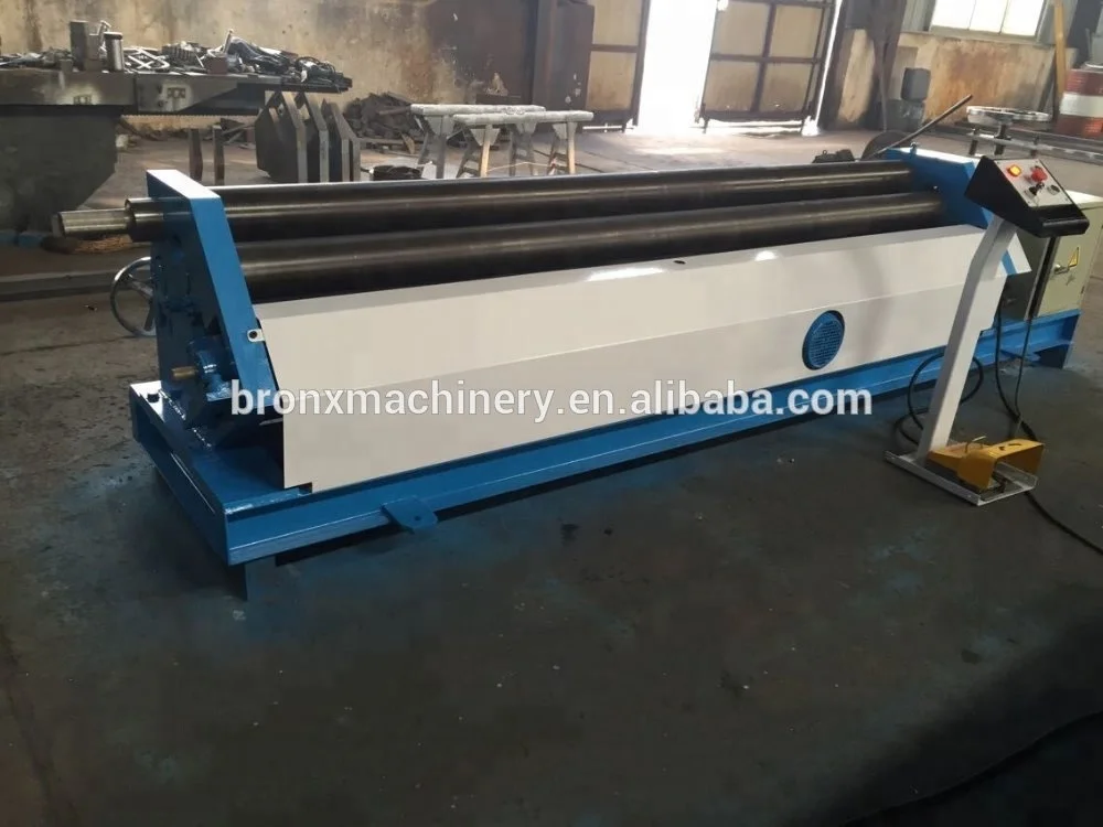 asymmetrical three roller metal plate sheet board  rolling bending machine device equipment