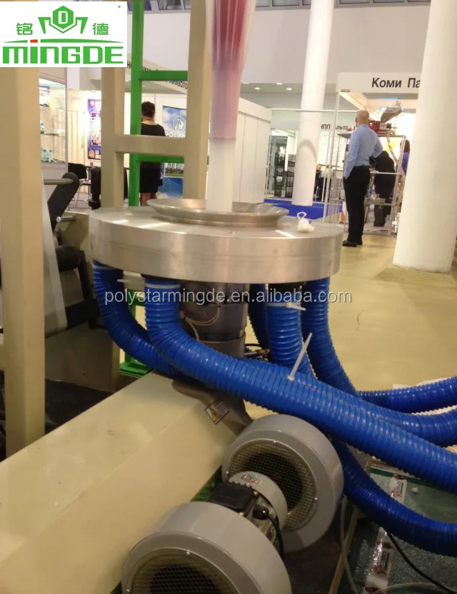 
500mm film width mini type film blowing machine to make plastic rolls blown film extrusion machine production line 