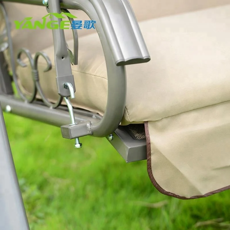 Modern furniture miami patio cane swing chair with cushions