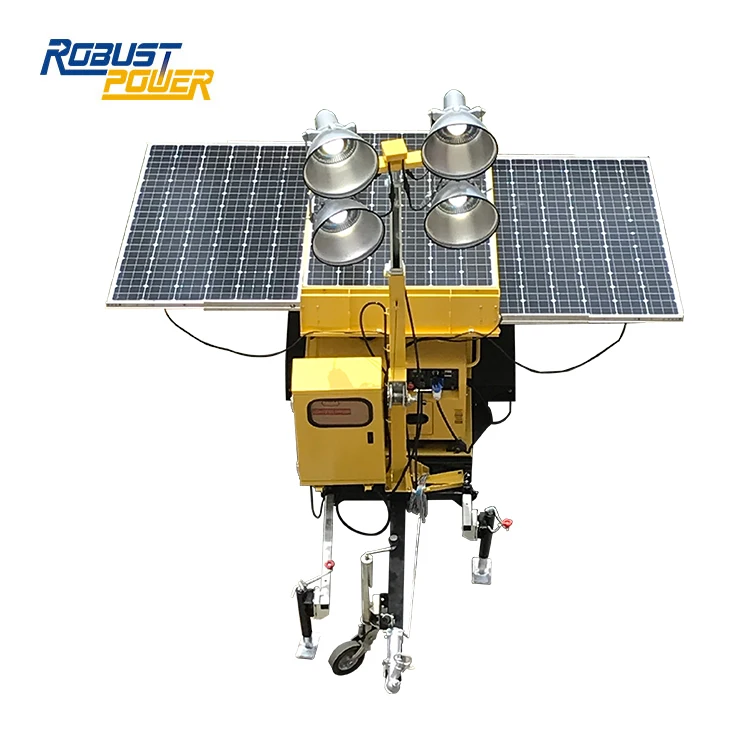 600W Solar Panel Industrial Roof-Mounted Light Tower