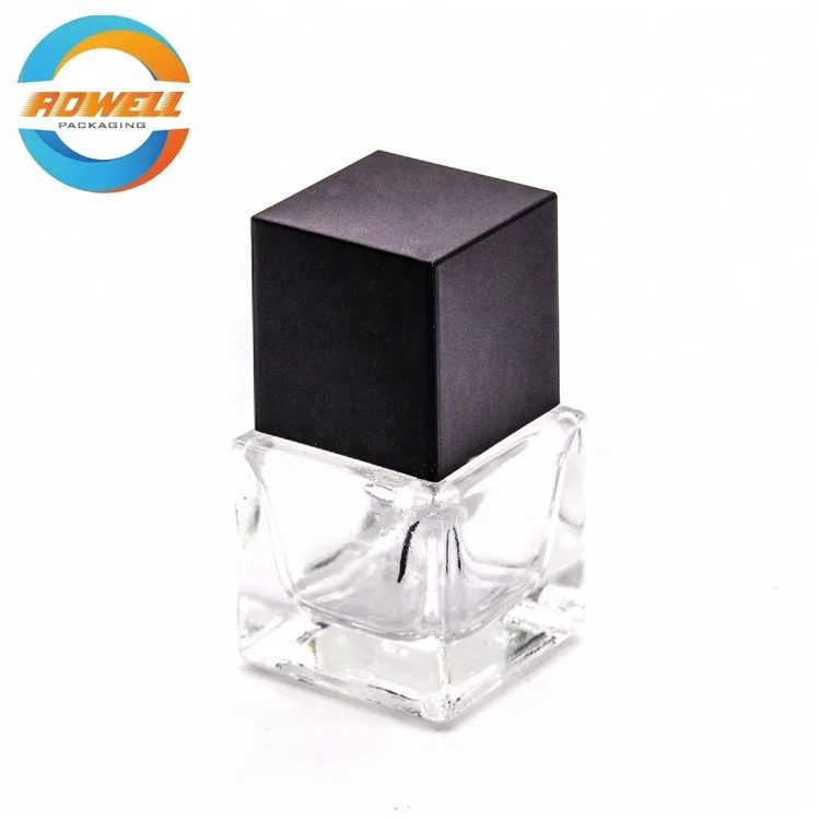 5ml 8ml 10ml 15ml cube glass gel nail polish bottles Containers with brush caps