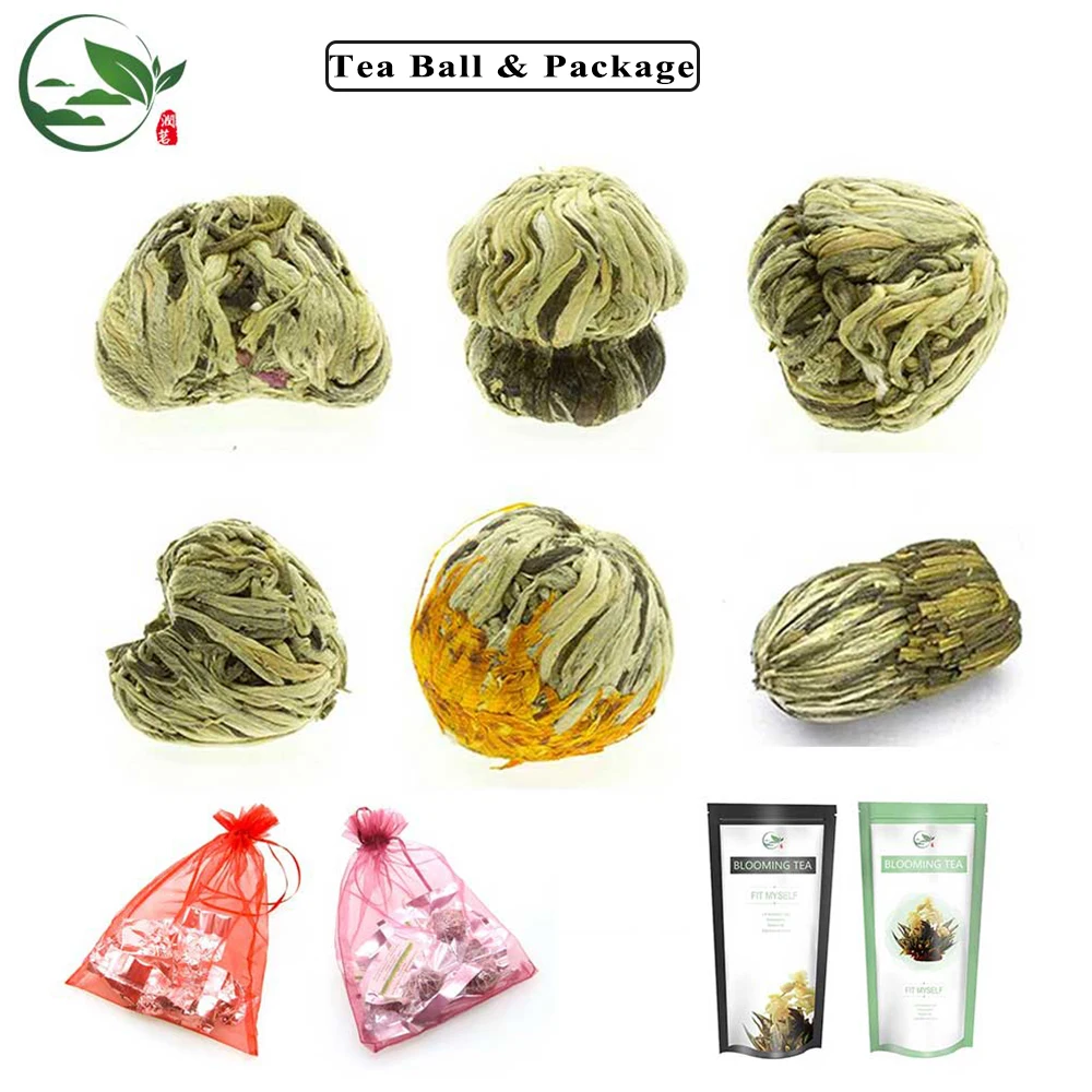 
Japanese Caffeine Free Teabloom Flowering Blooming flower Tea Balls Pot Leaves Target in Bulk for Gift Box 