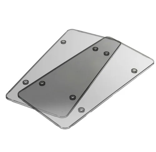 High Quality Clear License Plate Cover Shield Tinted Plastic Tag Protector