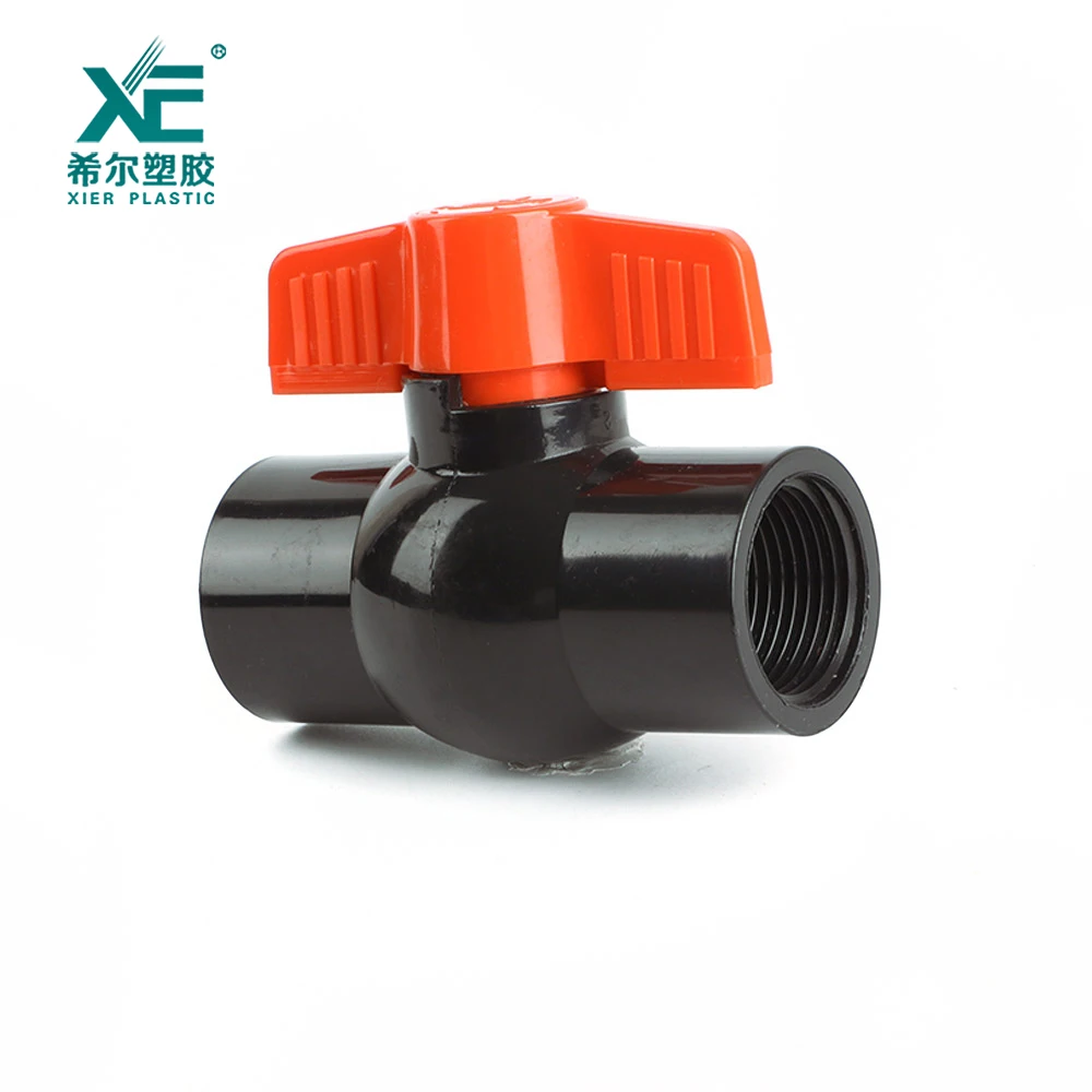 Best selling good price butterfly handle pvc compact ball valve