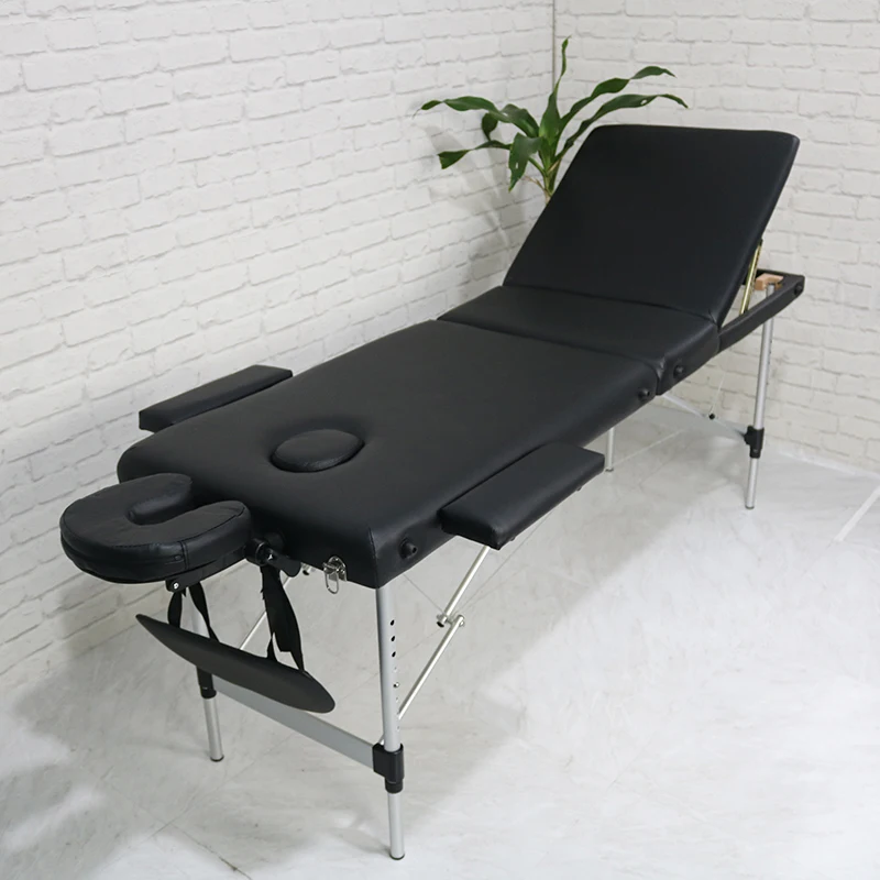 Portable Massage Table SPA Therapy Beauty Couch Bed Portable Folding Light Weight Beauty Bed Shampoo Chair Beauty Bed PVC 12
