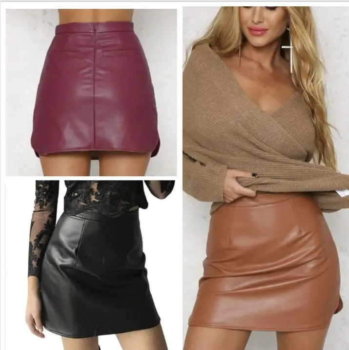 Женские клубные сексуальные золотые трусики для подростков без нижнего белья корейские кожаные сексуальные микро Короткие мини-юбки