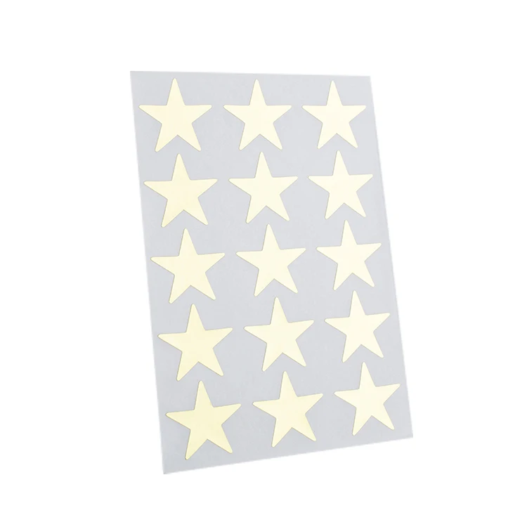 Promotional star shaped self-adhesive sticker for kids