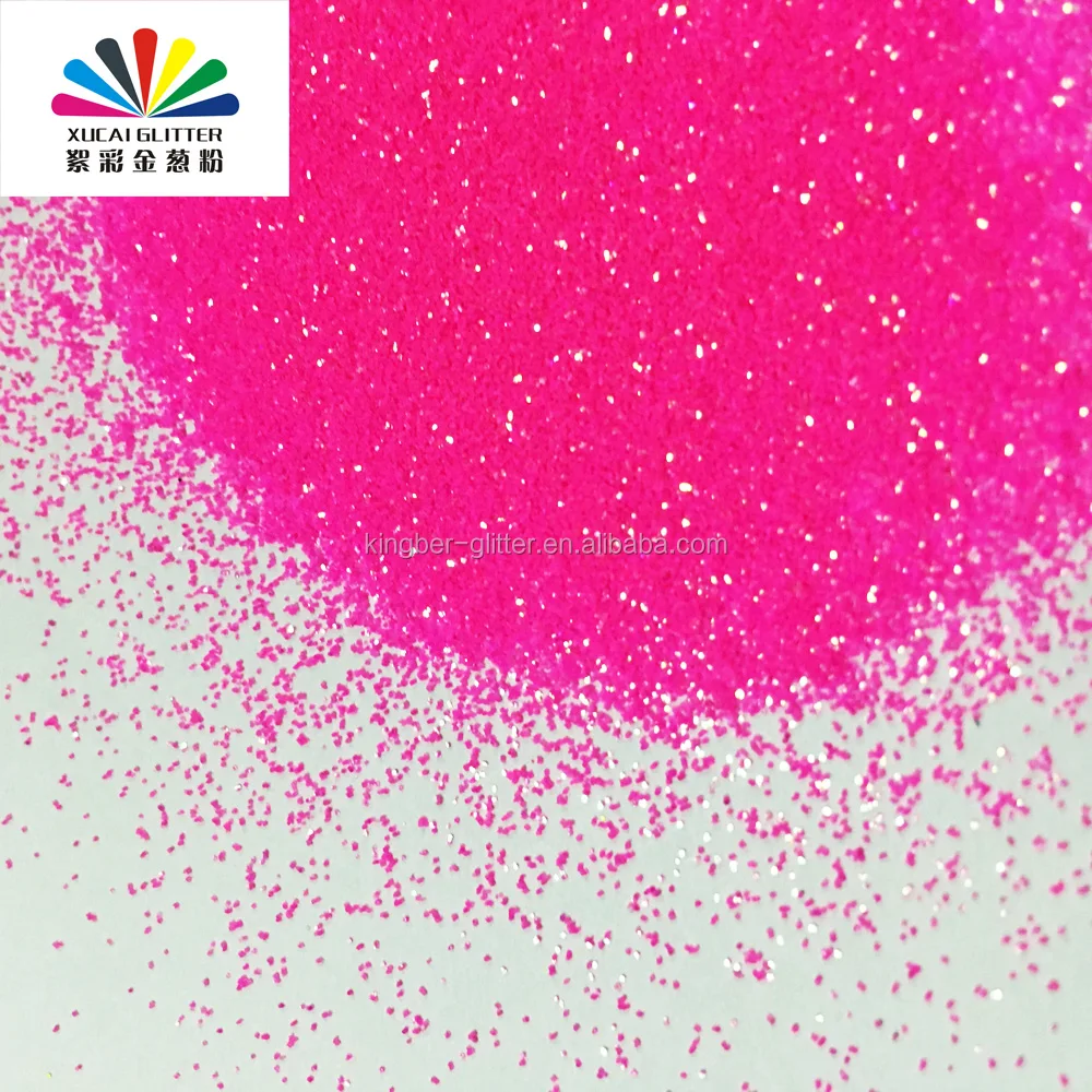 Excellent quality best sell fluorescent polyester chunky holographic glitter powder from Kingber