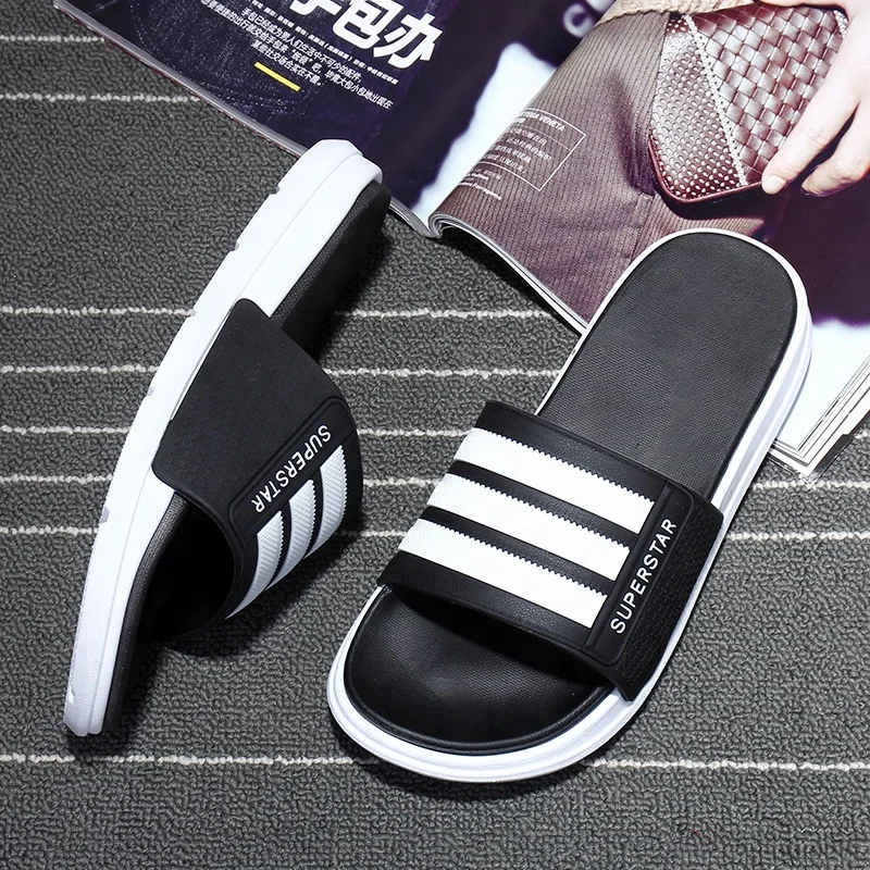 Fashion Mens Size Soft PCU Anti-Slip Outdoor Slippers