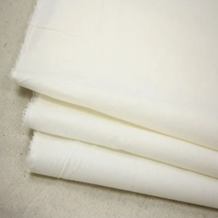 Silk 65 polyester 35 cotton bleached blend fabric for Garments and uniforms