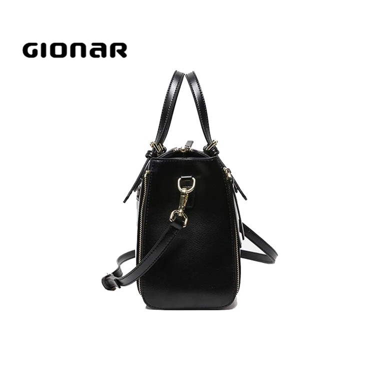 New Designs Purses Goods and Hand Over the Shoulder Messenger Black Italy Ladies Leather Handbags Bags