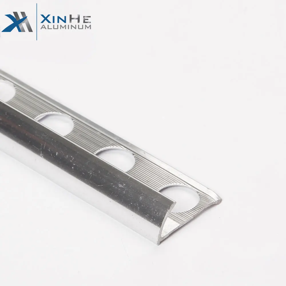 Aluminium Profile Tile Edge Strip Trim Exterior L Shape Decorative Metal Trim For Furniture