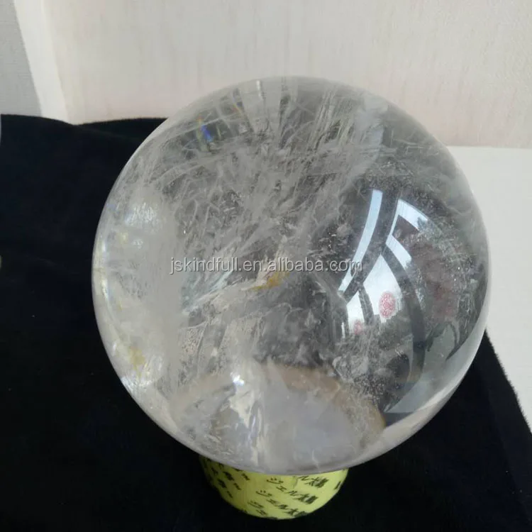 Ornament natural crystal rock clear quartz crystal sphere ball for sale