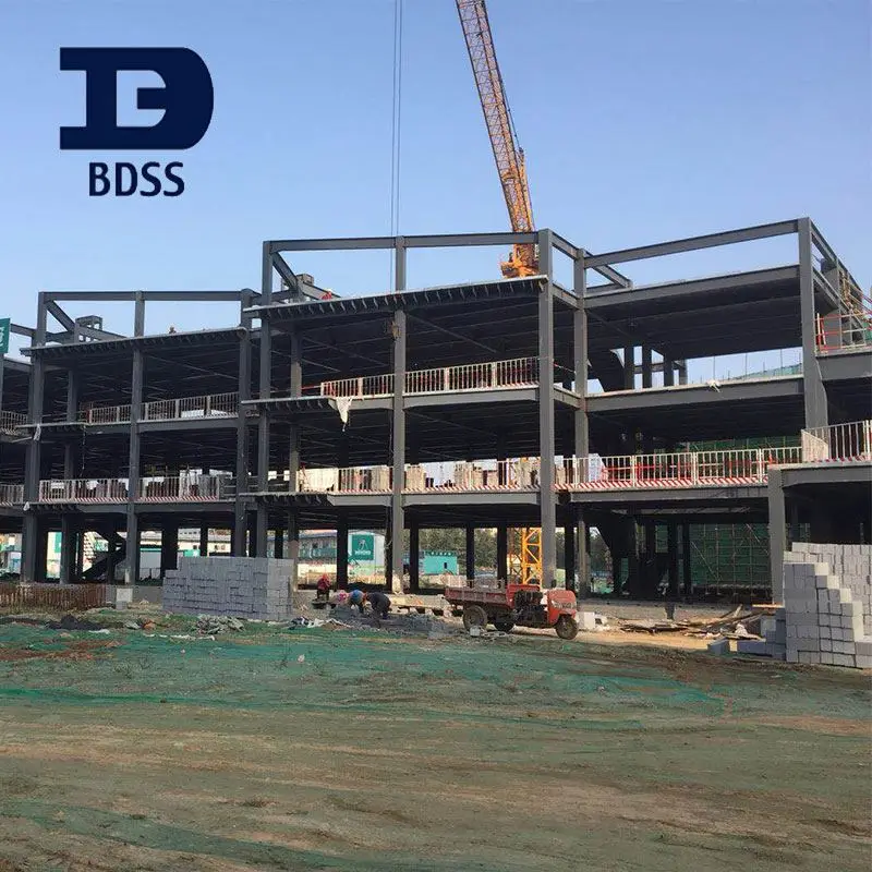 
Multi-story Prefab Steel Building with Construction Plan 