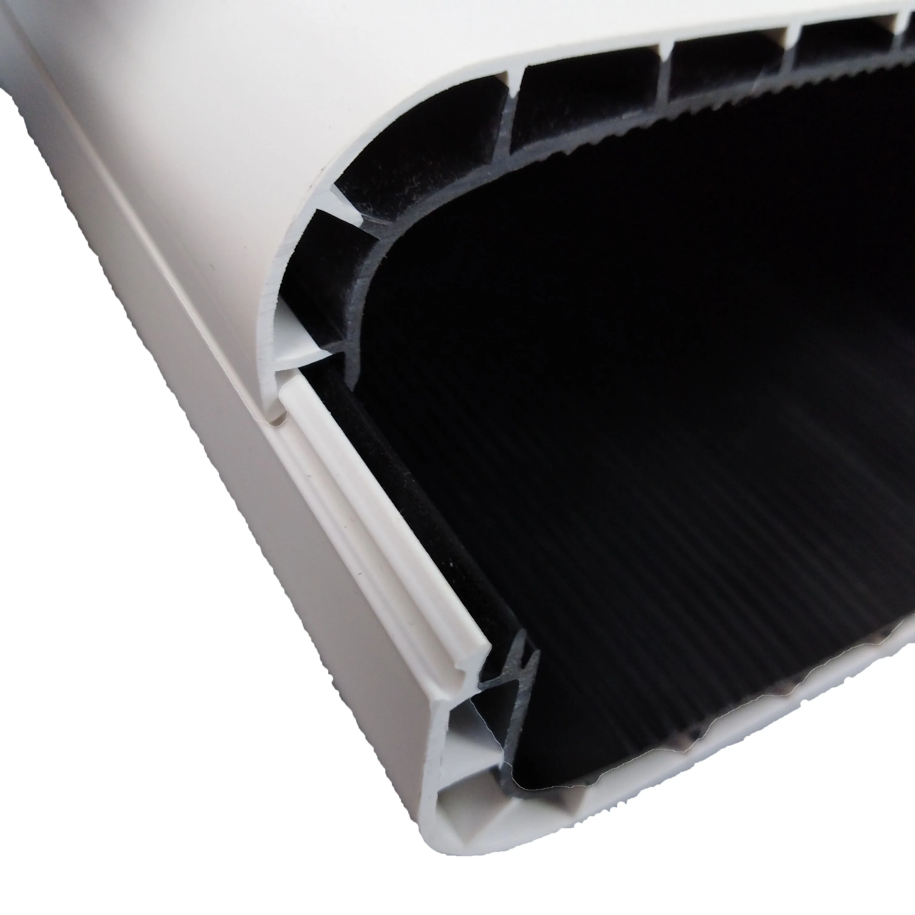 
100*50mm Inner Black Outer White Channel Greenhouse Hydroponic Nft Gully Pvc Tube 