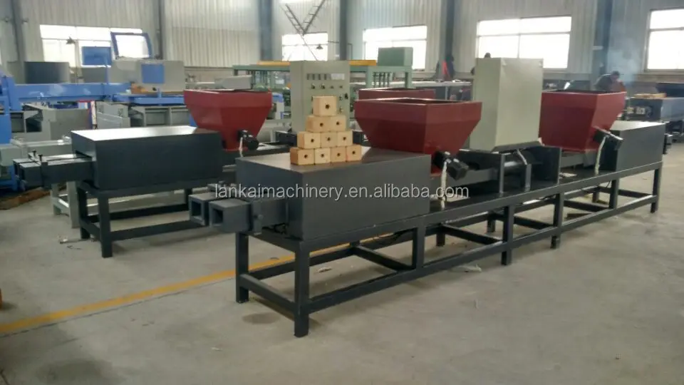 
four head wood pallet block extrude machine Wooden pallet foot pier machine 