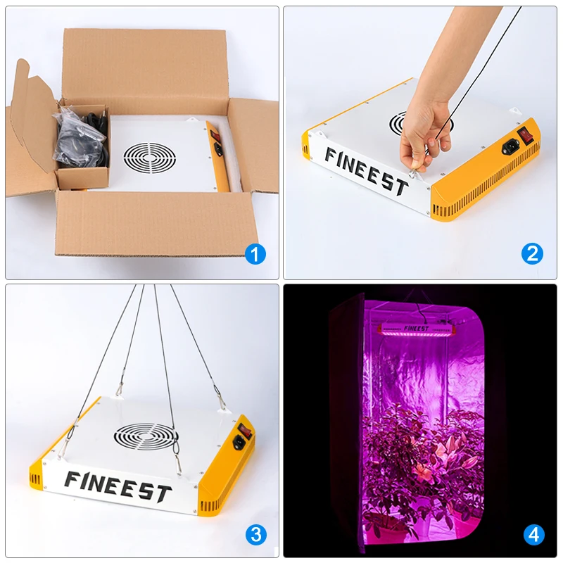 
FINEEST Horiculture Greenhouse VEG BLOOM 1000W 2000W 3000W Led Grow Light with IR UV Full Spectrum LED Grow Light 