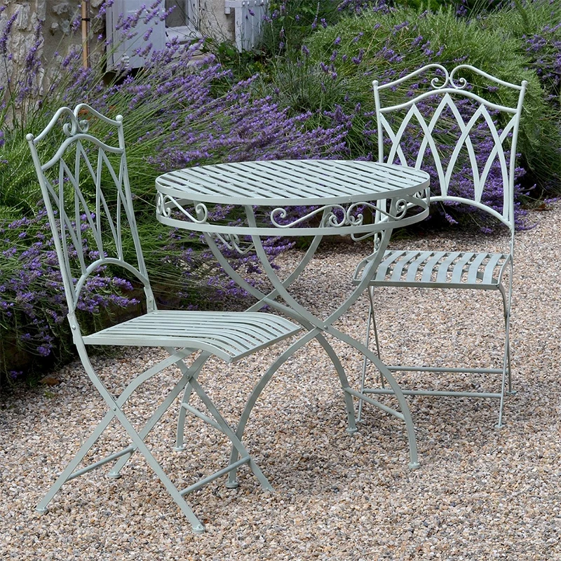 
Best Sale Gothic Design Folding High Quality Bistro Dinning Garden Table Set 