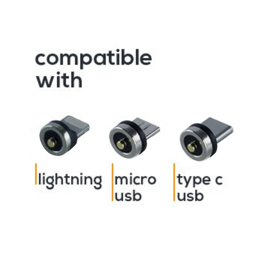 3 в 1 Магнитный зарядный кабель Micro usb с нейлоновым Зарядное устройство usb кабель для зарядки без данных Магнитный usb-кабель магнит