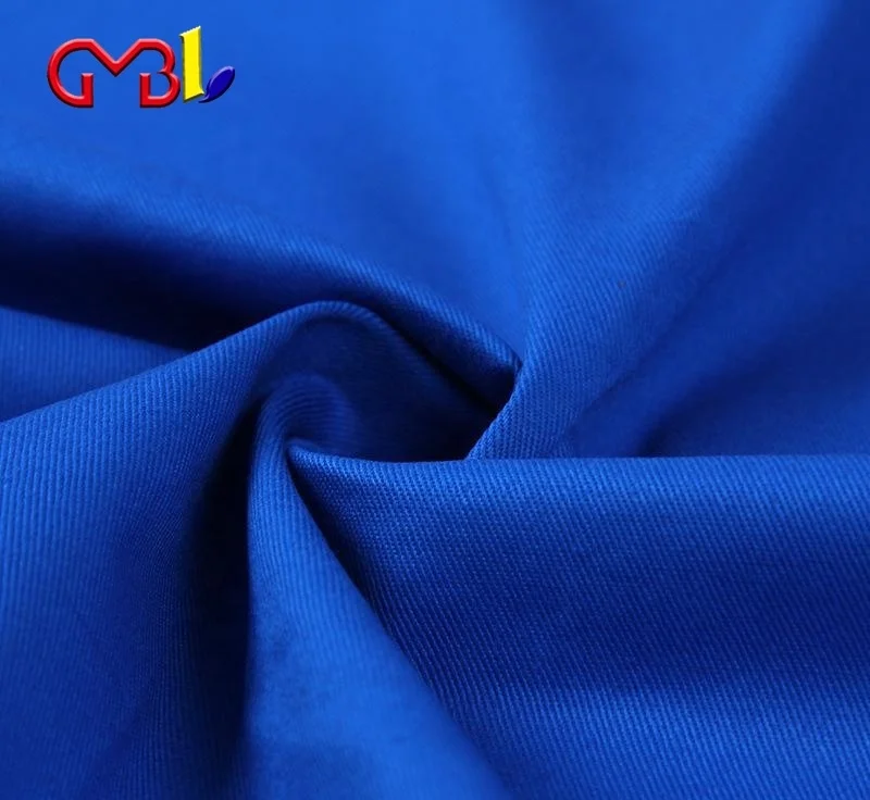 high quality fabric stock lot T/C 65/35 20*16 128*60 Navy blue Twill Fabric For Workwear