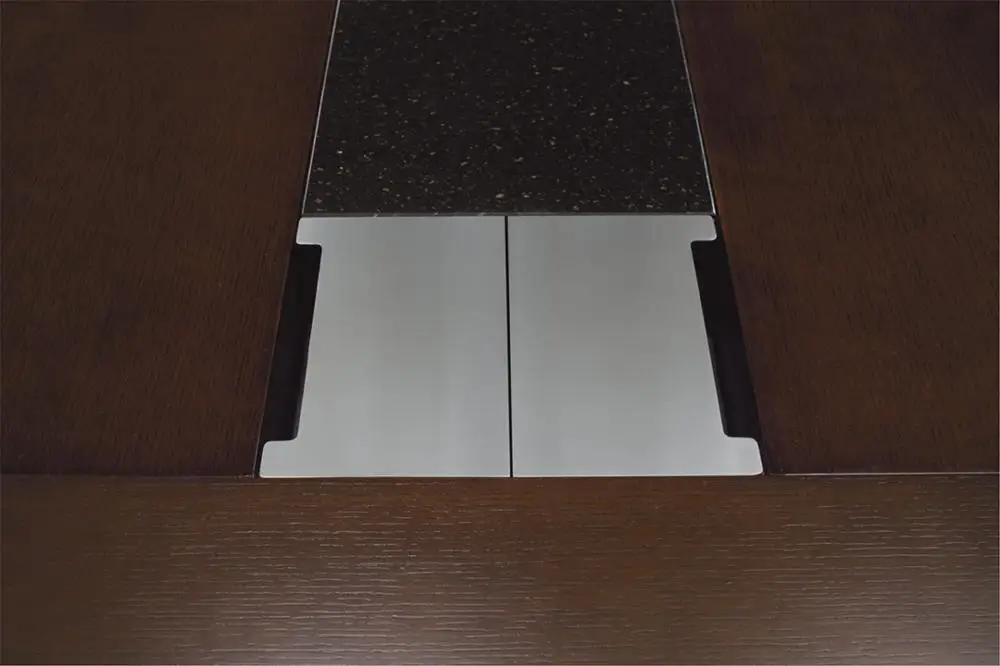 Роскошная офисная мебель L-образной формы, МДФ с облицовкой, директорский офисный стол