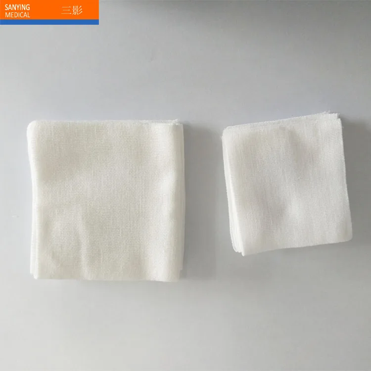 
Disposable Plain Cotton Gauze Swab Medical Sterile Gauze Piece 