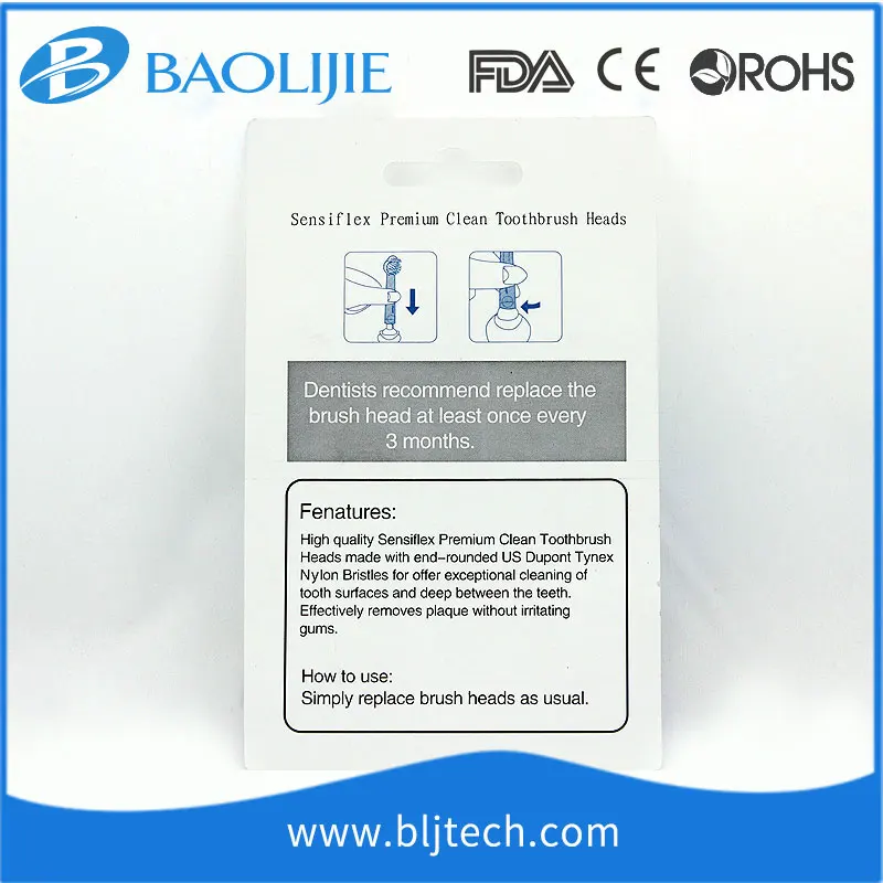 
Premium Clean Toothbrush Heads Sensiflex HX2012SF Deep Clean 