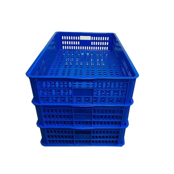 JOIN Plastic Bread Tray 630*400*124mm Vented Fruit Vegetable Basket Food Grade Plastic Crates Stackable Pizza Tray