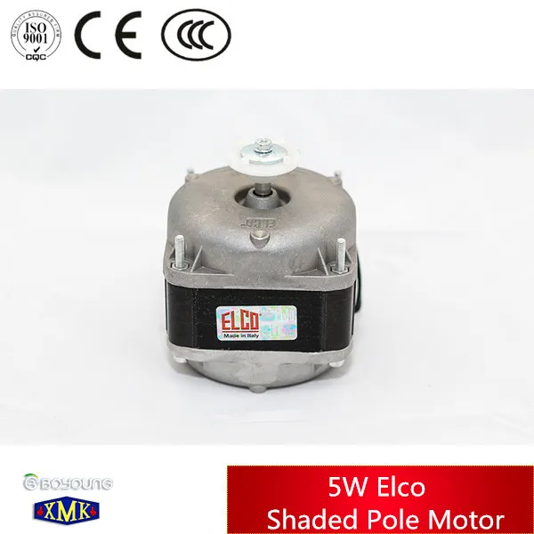 Made in Italy 5W copper wire condenser square Elco fan motor