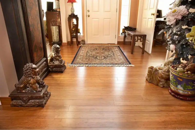
waterproof click lock horizontal carbonized bamboo parquet floating floors 