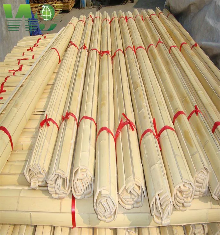 WY T-001 natural black bamboo poles for bamboo fences and bamboo panels