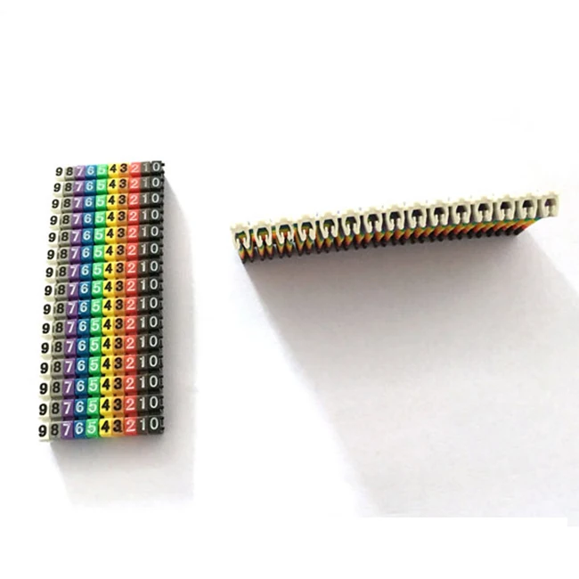 POM Chinese Colorful Waterproof Outdoor Use Clip Type Cable Marker