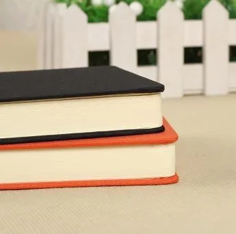 160sheets fabric feel leather hardcover blank notebook writing notepad sketch book