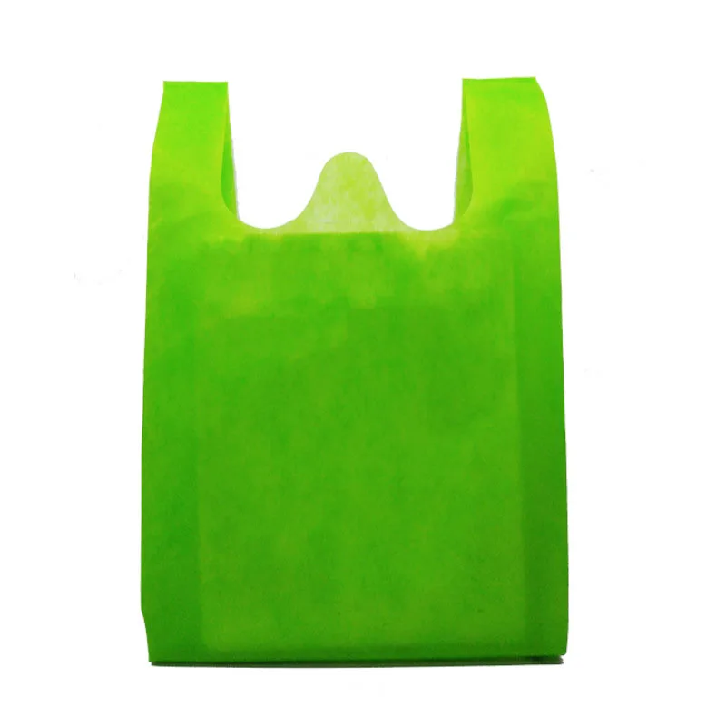 Colorful logo printed non woven t shirt bags image non woven bag for shopping