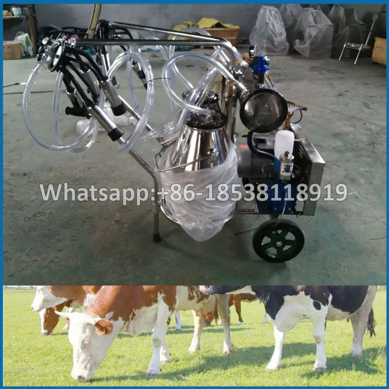 Diesel Engine Double Bucket Cow Milking Machine
